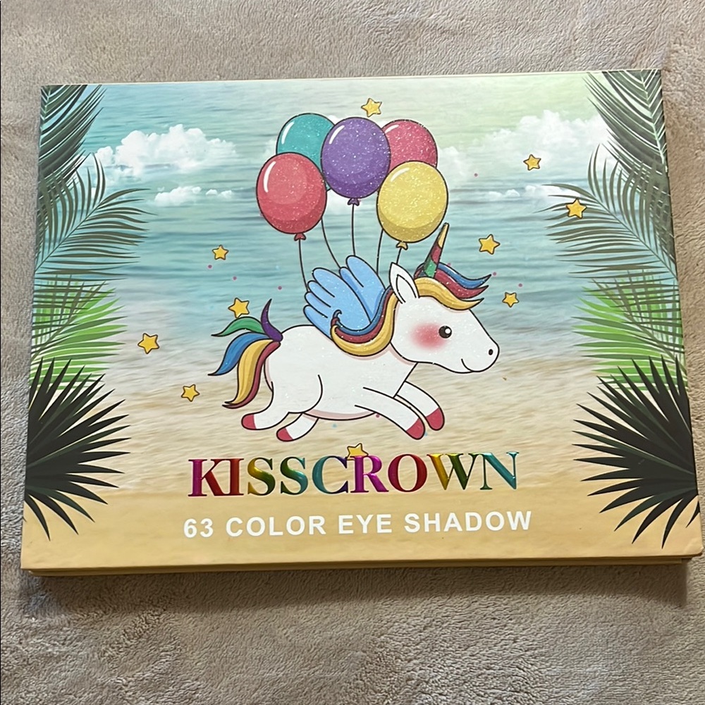 Crown Pink and Blue Eyeshadow Palette Vibrant Makeup - Picture 3 of 6